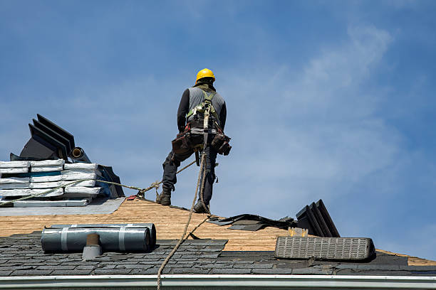 Professional Gutter Installation technician working in Saltese, MT